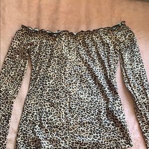 Shein cheetah print top